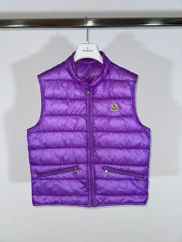 Moncler Gui gilet size 3 lilac
